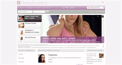 Desktop Screenshot of dallasescortlist.com